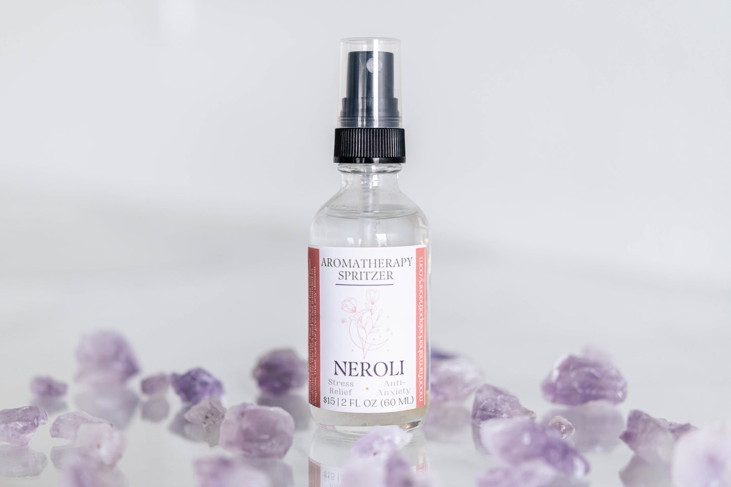 Crystal Infused Aromatherapy Spritzers | Mood Elevator | Room Sprays