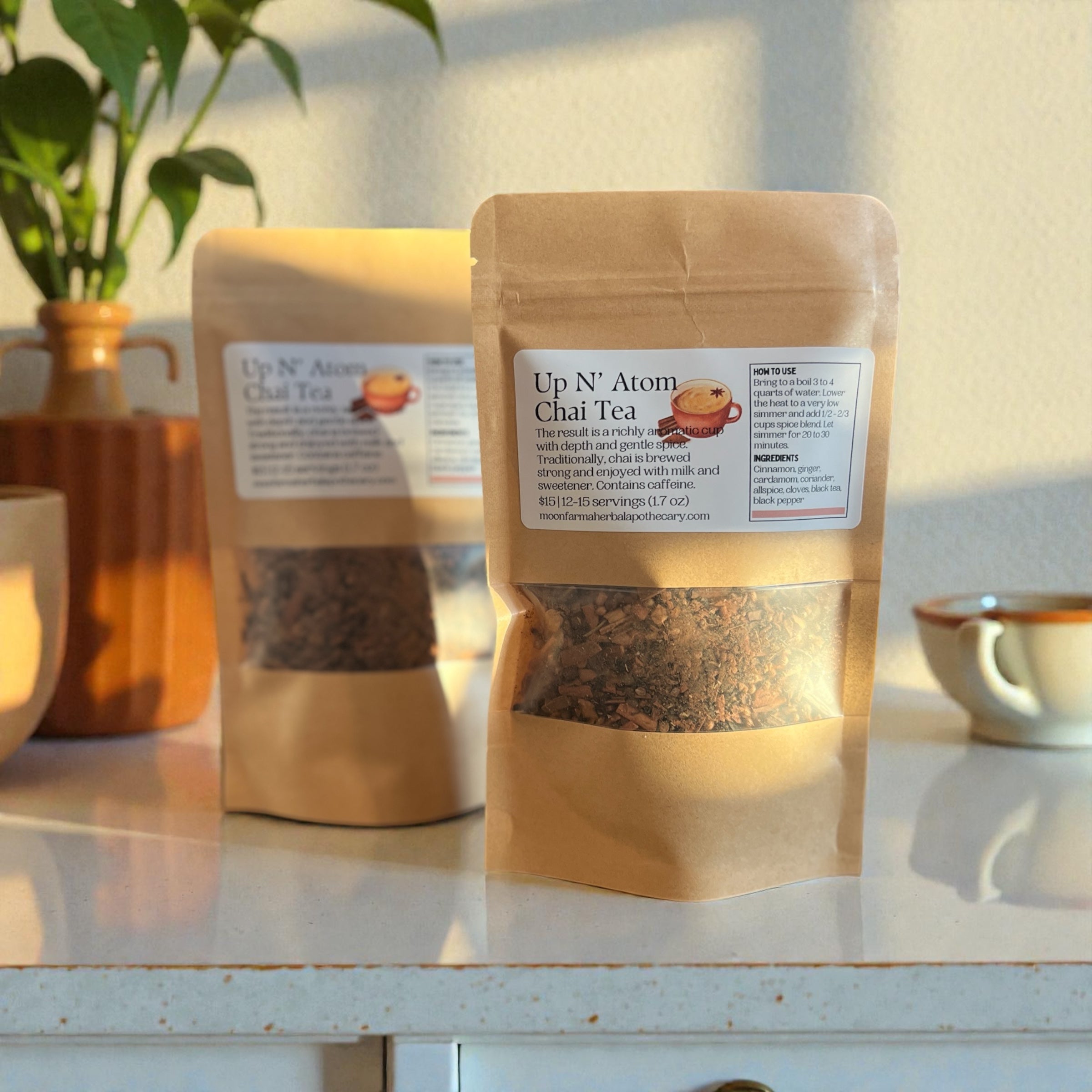 Up N' Atom Chai Tea - Energizing Herbal Chai Blend | MoonFarma
