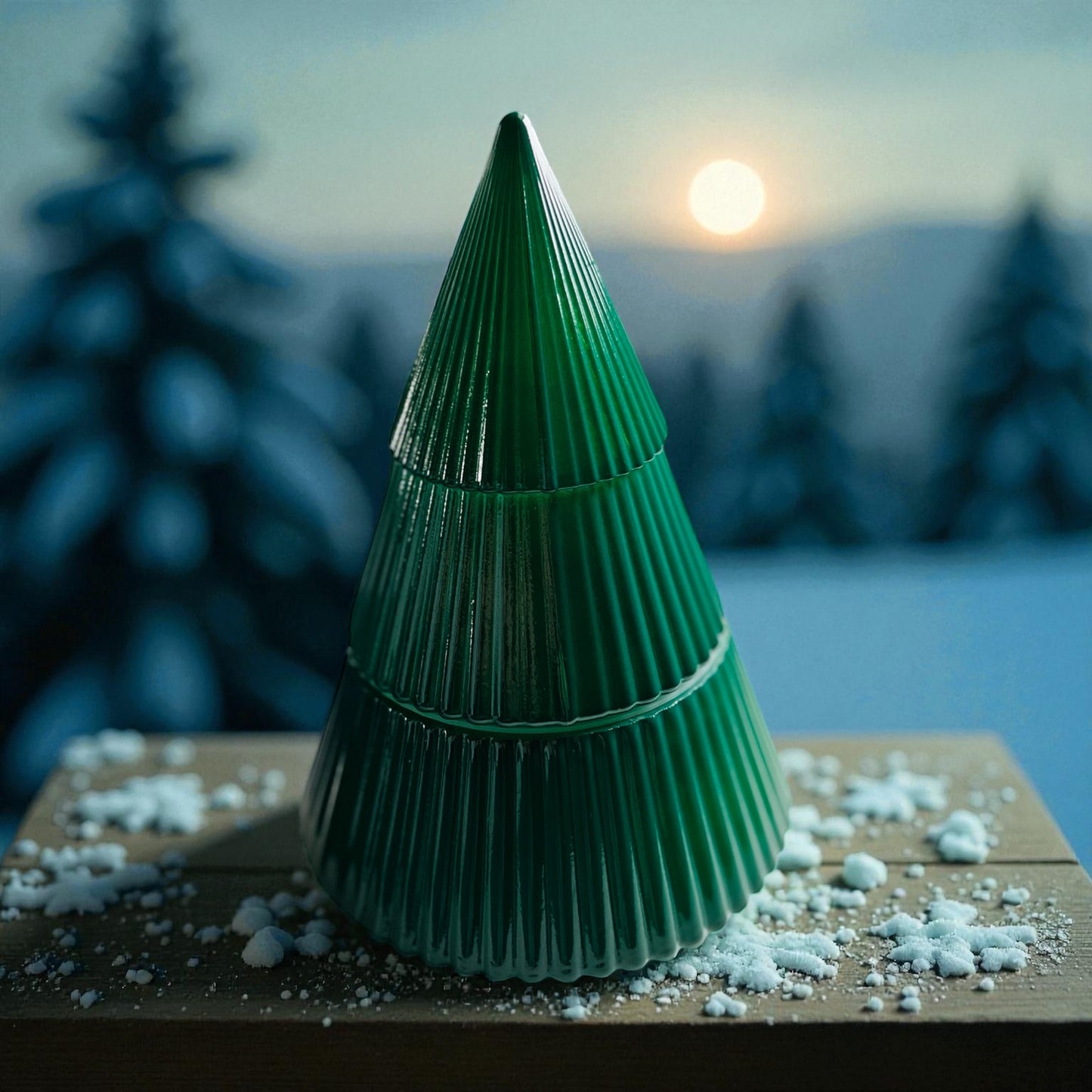 Christmas Tree Glass Candle | Soy Wax Candle