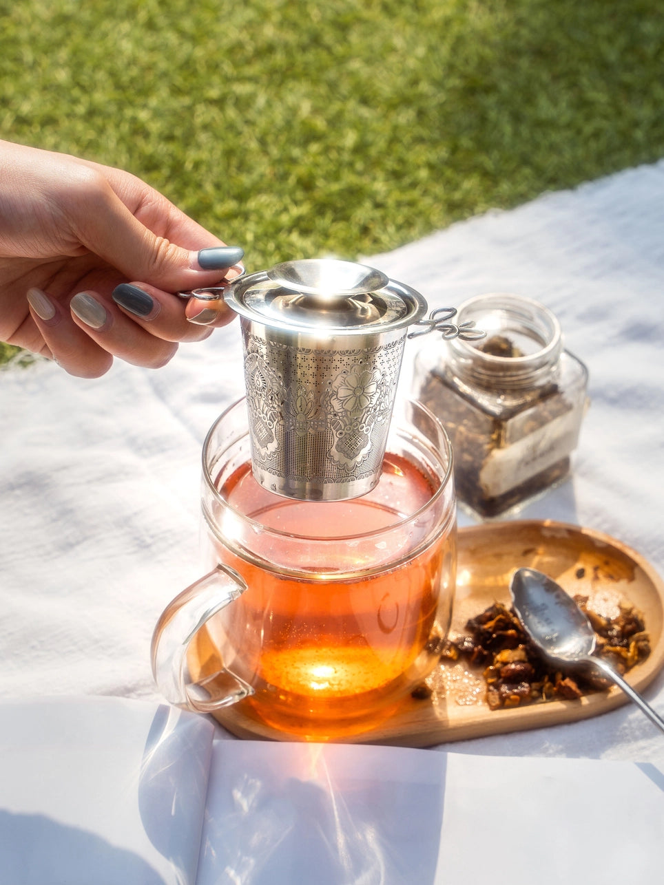 Charis™ Loose Leaf Tea Infuser – Silver Heart Resides