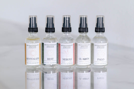 Crystal Infused Aromatherapy Spritzers | Mood Elevator