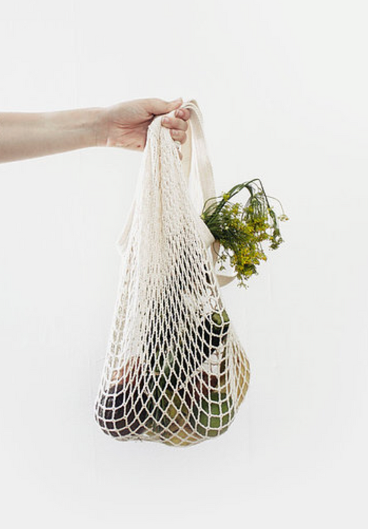 100% Natural Cotton Mesh Shopping Bag