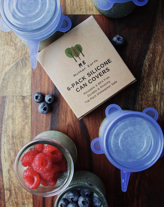 Reusable Silicone Can Covers 6-Pack