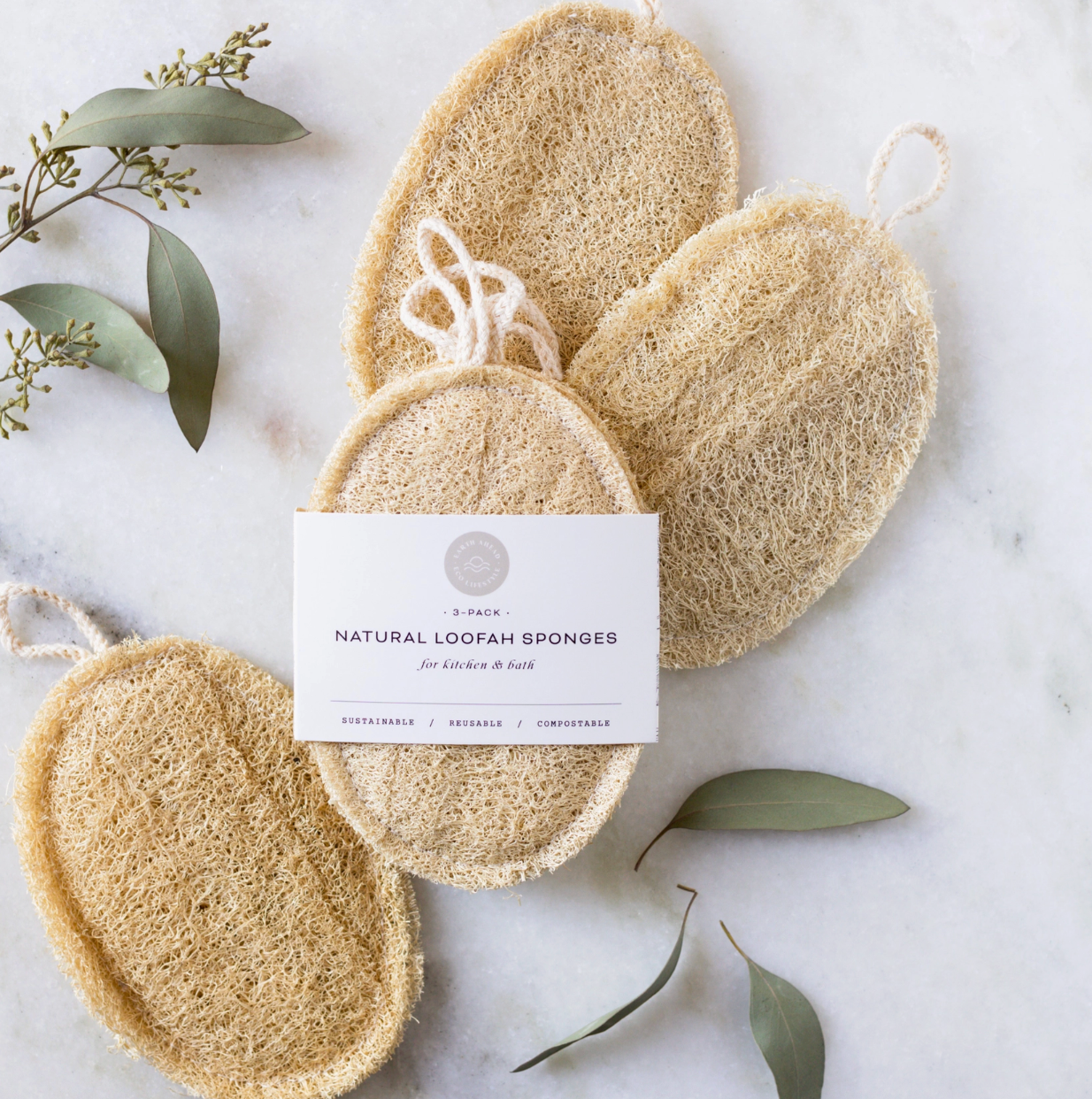 Double Layer Large Natural Loofah Sponge