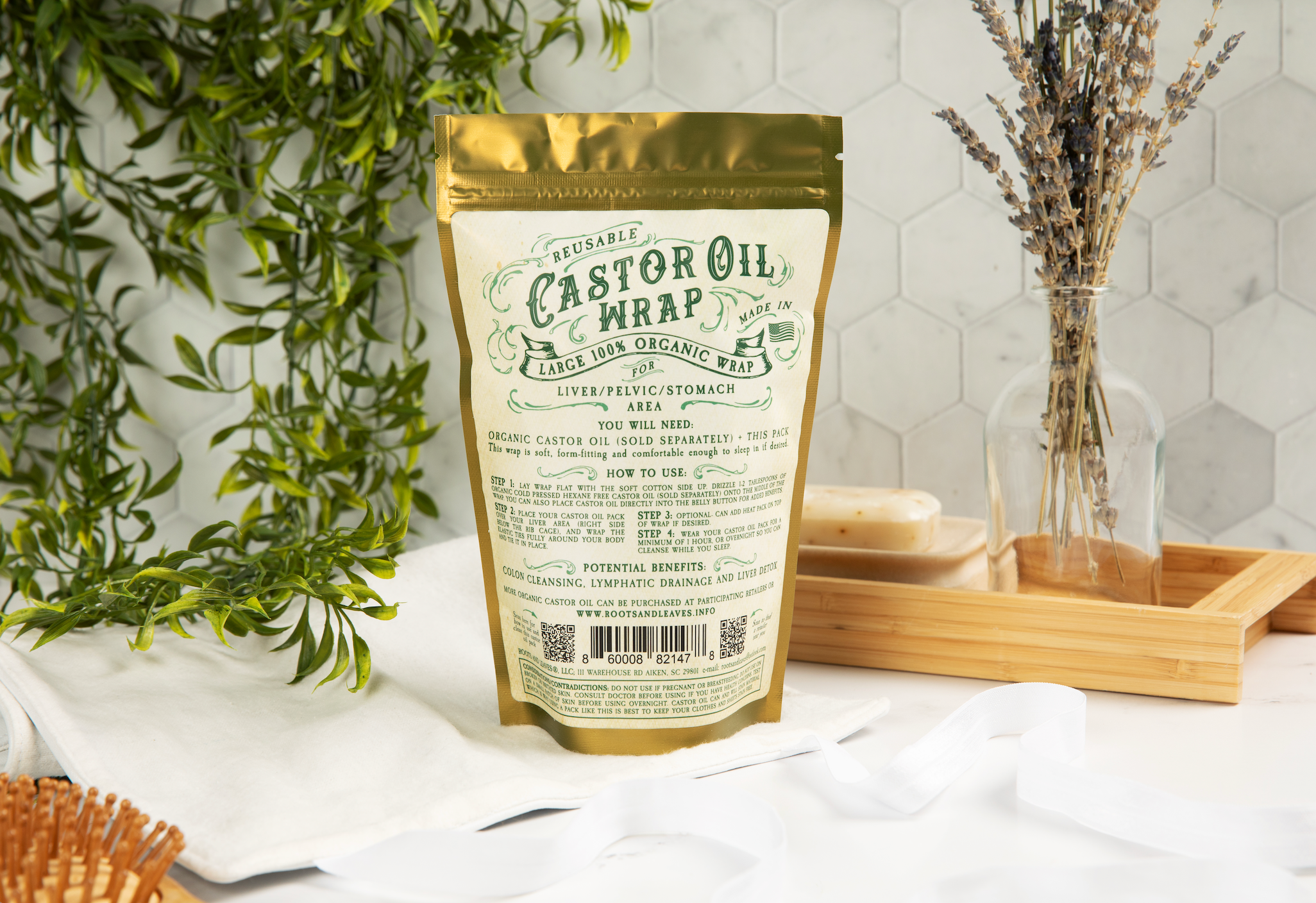 Castor Oil Wrap 100% Organic
